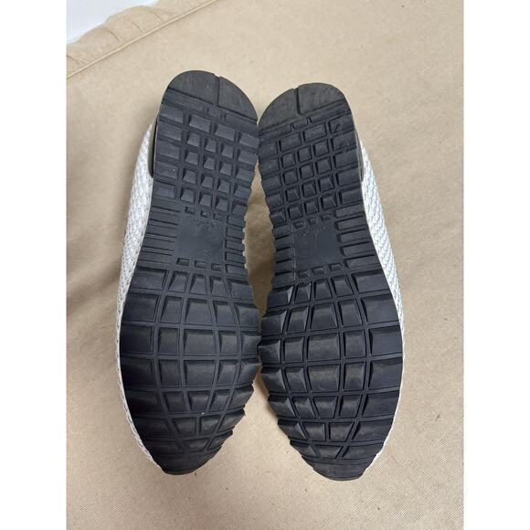 Bacco Bucci Shoes Mens Size 9.5 White Black LAMA Woven Slip On Loafers Casual main image 7